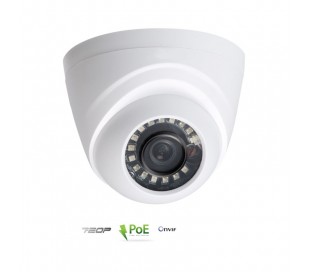 Caméra dôme IP, focale 2,8mm 1MP IR 20 mètres